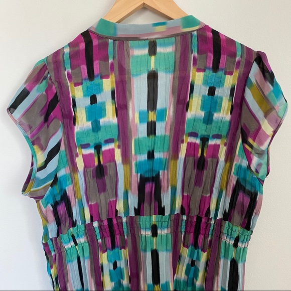 NY Collection Colored Ruffle Blouse - Picture 5 of 7